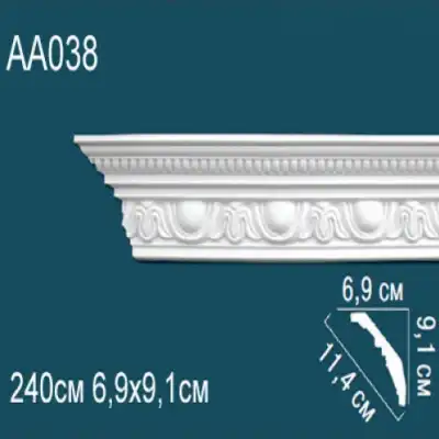 Карниз потолочный с рисунком AA038 91х69