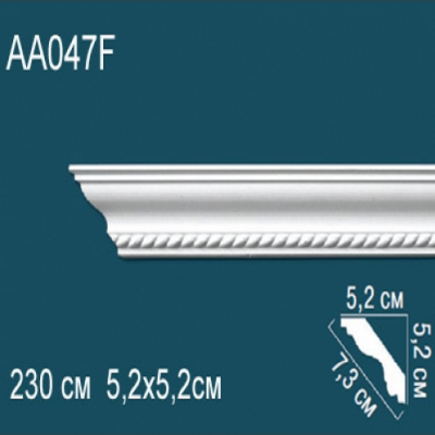 Карниз потолочный с рисунком AA047F 52х52