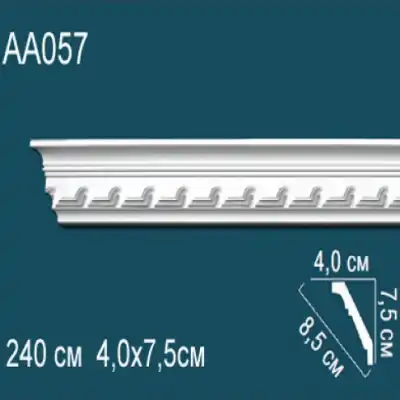 Карниз потолочный с рисунком AA057 75x40