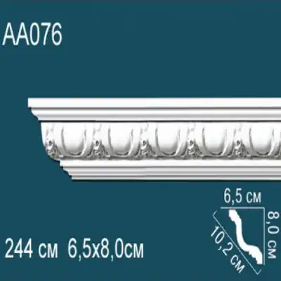 Карниз потолочный с рисунком AA076 80x65