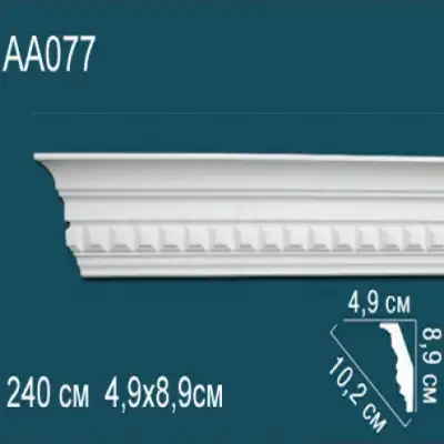 Карниз потолочный с рисунком AA077 89x49