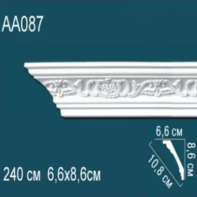 Карниз потолочный с рисунком AA087 86x66