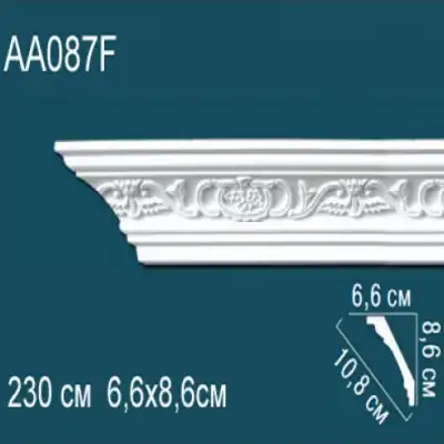 Карниз потолочный с рисунком AA087F 86x66