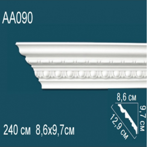 Карниз потолочный с рисунком AA090 97x86