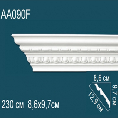 Карниз потолочный с рисунком AA090F 86х95