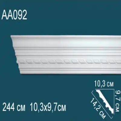 Карниз потолочный с рисунком AA092  97x103