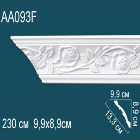 Карниз потолочный с рисунком AA093F 89x99