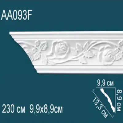 Карниз потолочный с рисунком AA093F 89x99