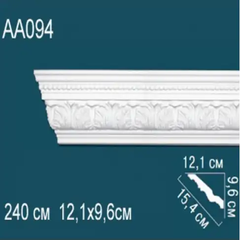Карниз потолочный с рисунком AA094 96x121