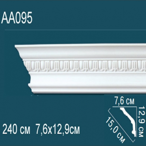 Карниз потолочный с рисунком AA095 129x76