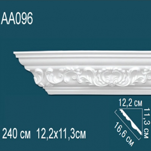 Карниз потолочный с рисунком AA096 113x122