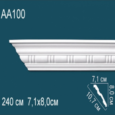 Карниз потолочный с рисунком AA100 80x71