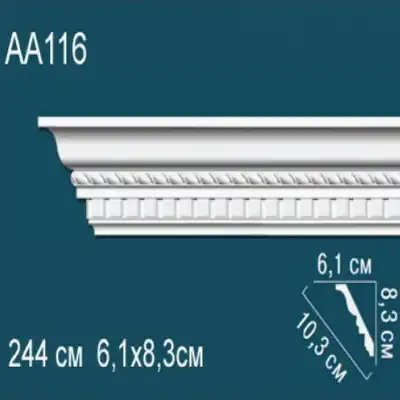 Карниз потолочный с рисунком AA116 83x61