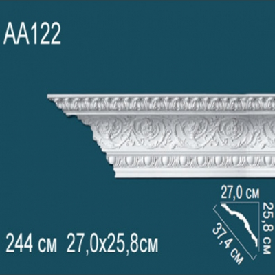 Карниз потолочный с рисунком AA122 258х270