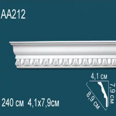Карниз потолочный с рисунком AA212 79x41