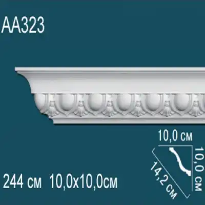 Карниз потолочный с рисунком AA323 100х100