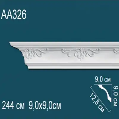 Карниз потолочный с рисунком AA326 90х90