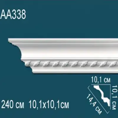 Карниз потолочный с рисунком AA338 101х101