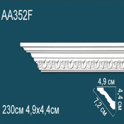 Карниз потолочный с рисунком AA352F 44x49