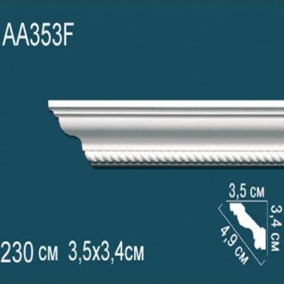 Карниз потолочный с рисунком AA353F 34x35