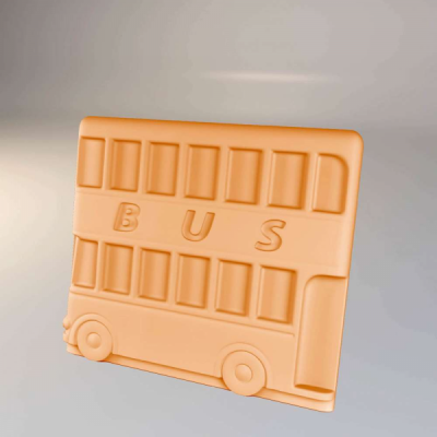 Мягкая защитная 3D панель с рисунком "BUS"