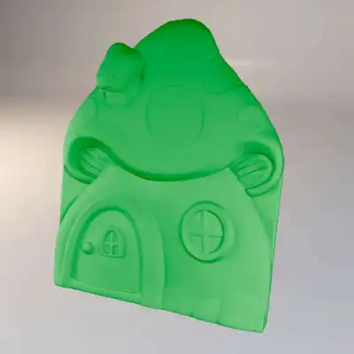 Мягкая защитная 3D панель с рисунком "Дом"