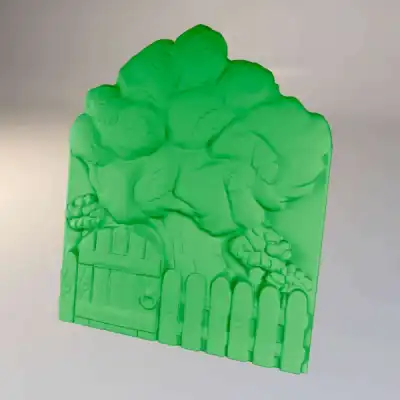 Мягкая защитная 3D панель с рисунком "СКАЗКА"