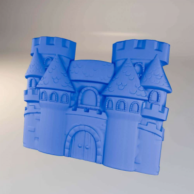 Мягкая защитная 3D панель с рисунком "ЗАМОК"