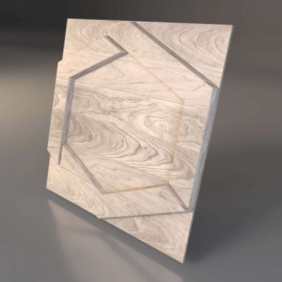 Декоративные деревянная 3D панель "HONEYCOMB"