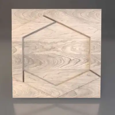 Декоративные деревянная 3D панель "HONEYCOMB"