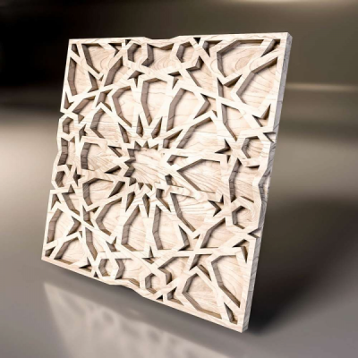 Декоративные деревянная 3D панель "Solar"