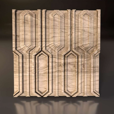Декоративные деревянная 3D панель "Stained glass"