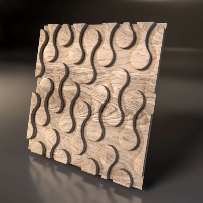 Декоративные деревянная 3D панель "Traces"