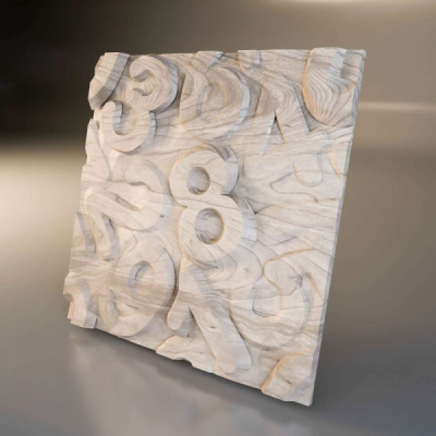Декоративные деревянная 3D панель "Numeral"