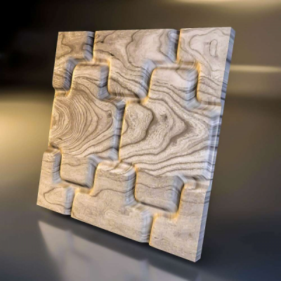 Декоративные деревянная 3D панель "Brick"