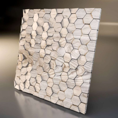 Декоративные деревянная 3D панель "Scale"