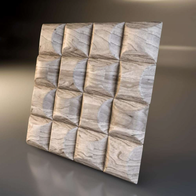 Декоративные деревянная 3D панель "Pad"