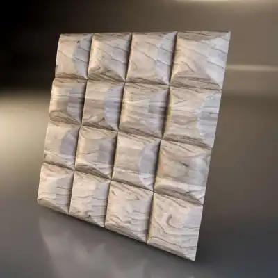Декоративные деревянная 3D панель "Pad"