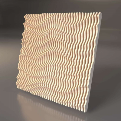 Декоративная деревянная параметрическая 3D панель "ALGEE"