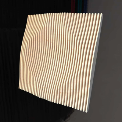 Декоративная деревянная параметрическая 3D панель "BULB"