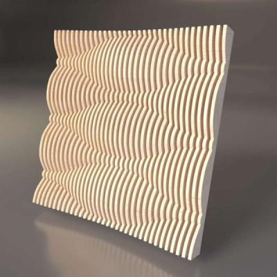 Декоративная деревянная параметрическая 3D панель "CANDY"