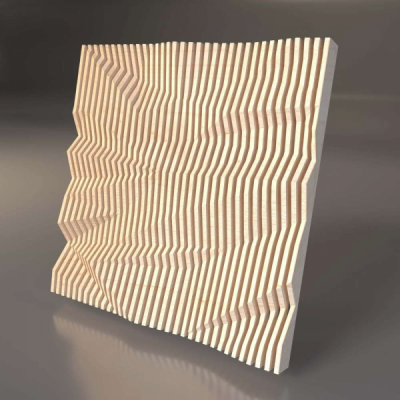 Декоративная деревянная параметрическая 3D панель "DEBRIS"