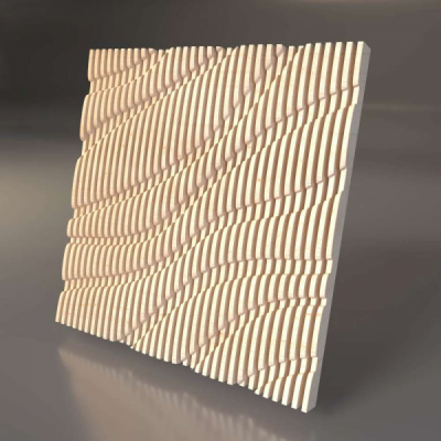 Декоративная деревянная параметрическая 3D панель "STEM"