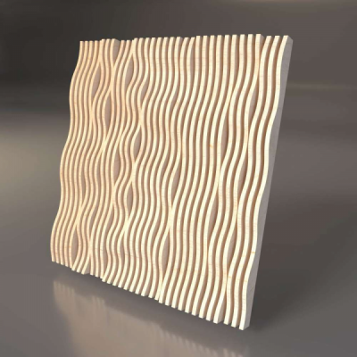 Декоративная деревянная параметрическая 3D панель "VILLAS"