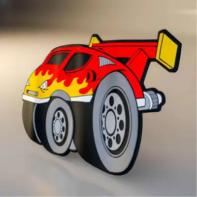 Настенный декоративный деревянный элемент "Speed truck"