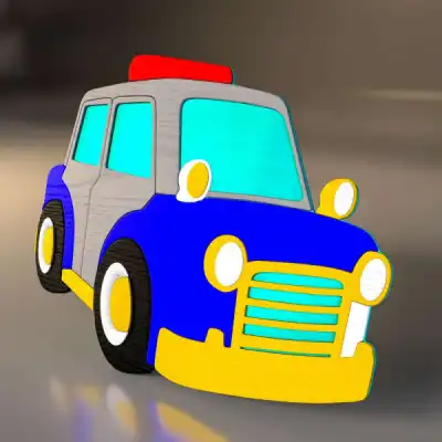 Настенный декоративный деревянный элемент "Police"