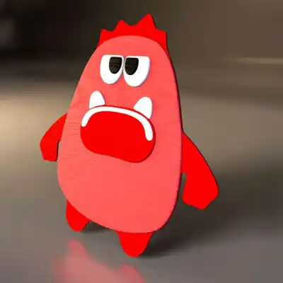 Настенный декоративный деревянный элемент "Angry raspberry "
