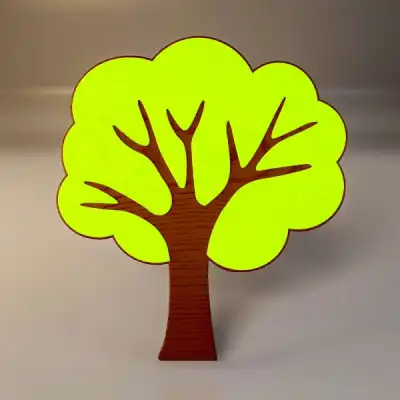 Настенный декоративный деревянный элемент "Poplar"