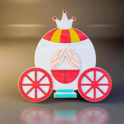 Настенный декоративный деревянный элемент "Chariot"