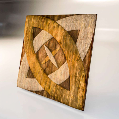 Резная декоративная деревянная 3D панель "Galaxy"
